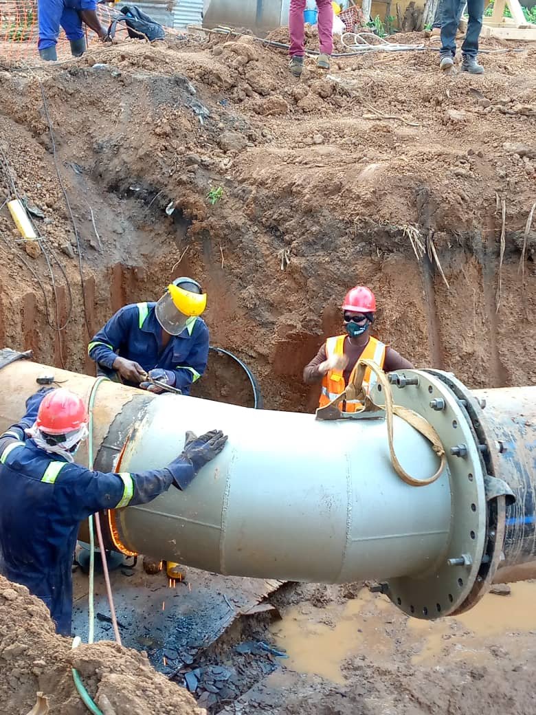 Pipeline installation works