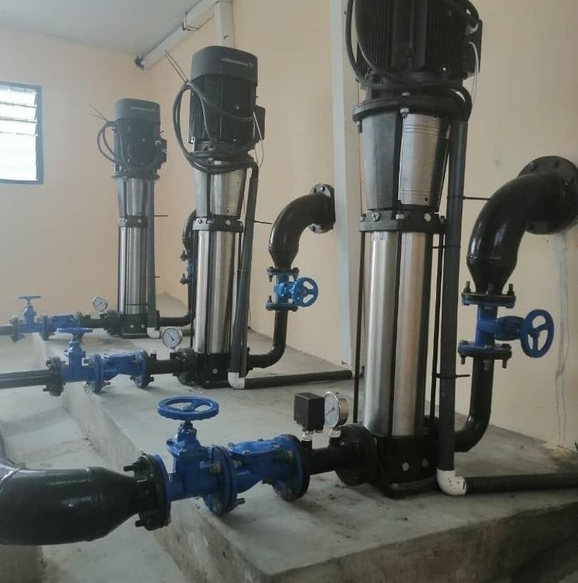 Pump installation work