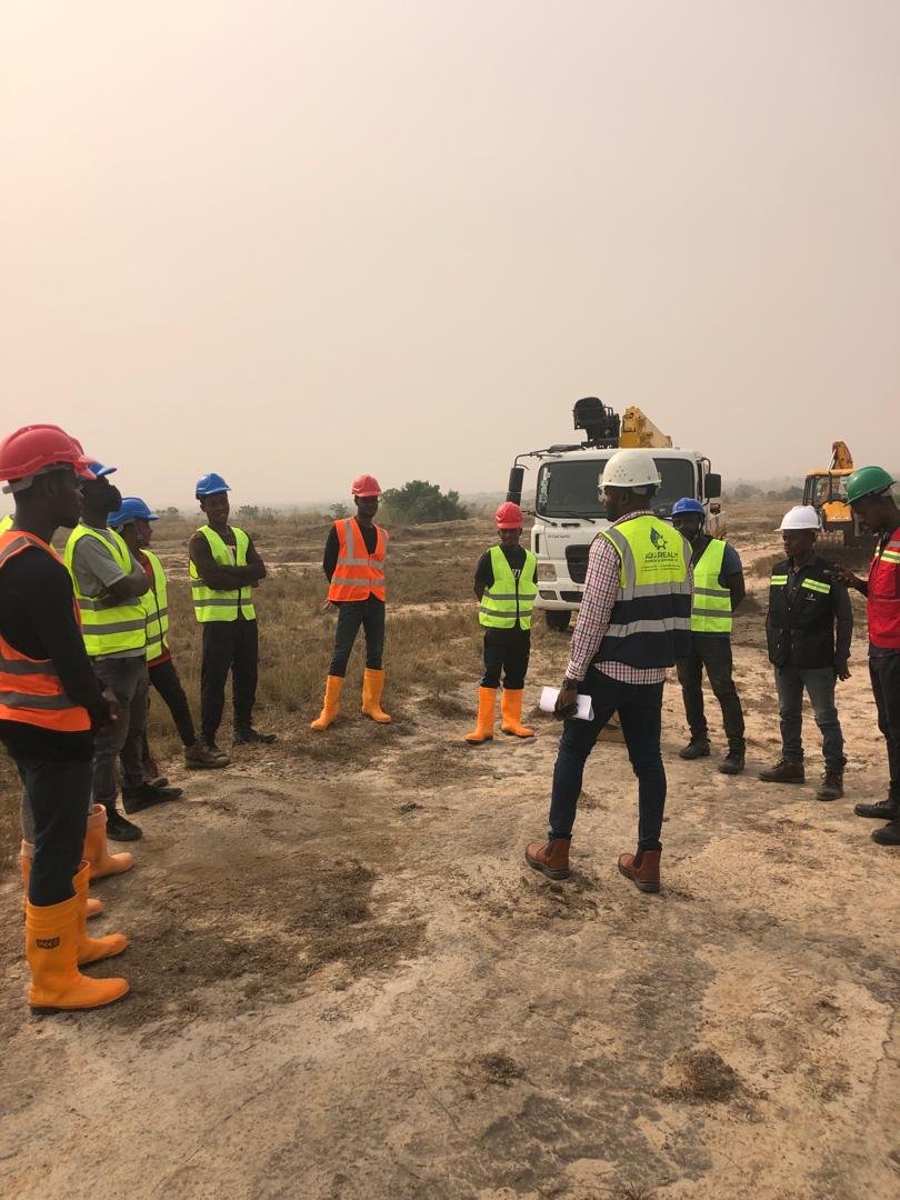 Aqua Realm project safety toolbox meeting