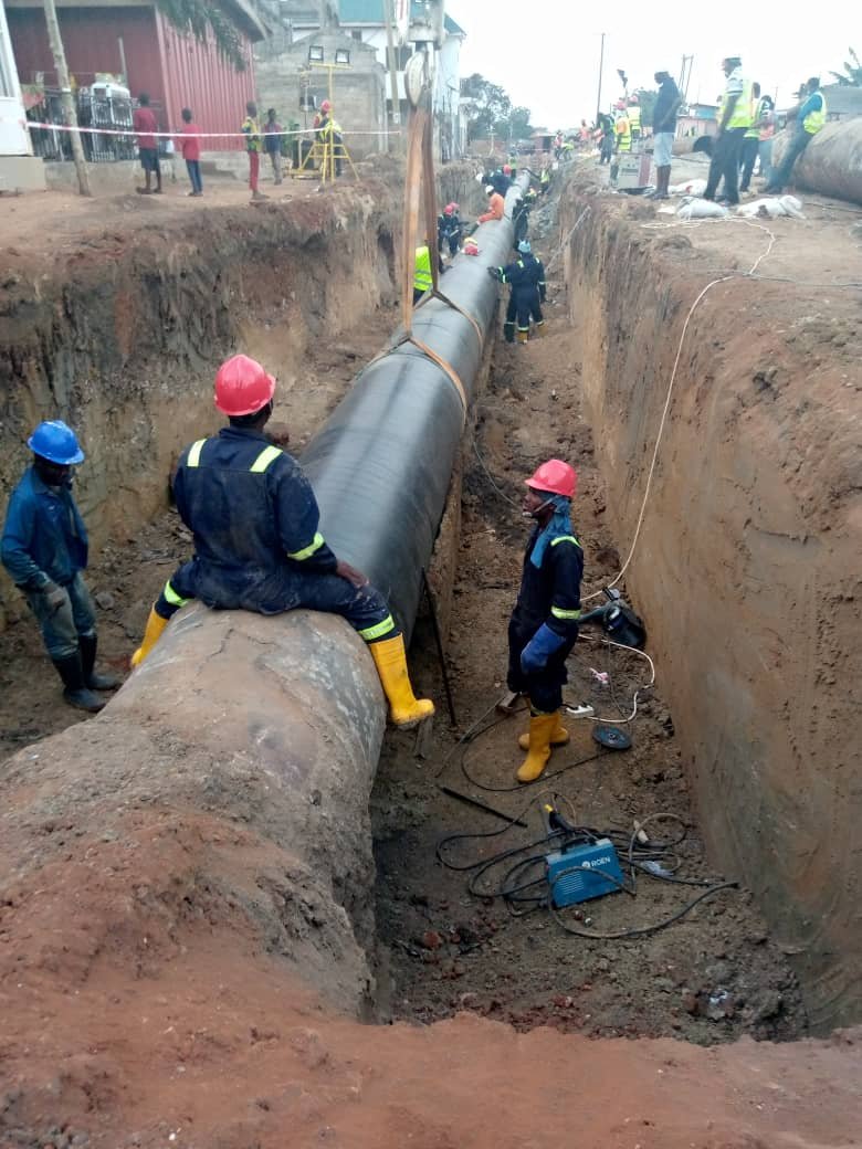 Steel pipe engineering work