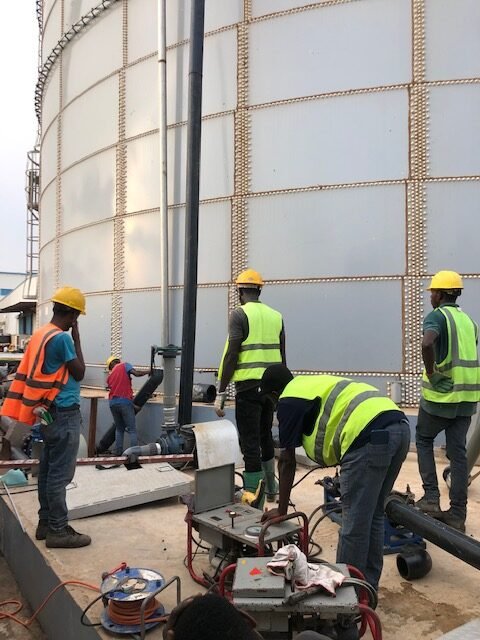 Tank pipework